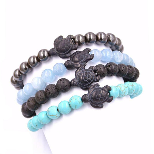 Shelly Sea Glass Beaded Bracelet