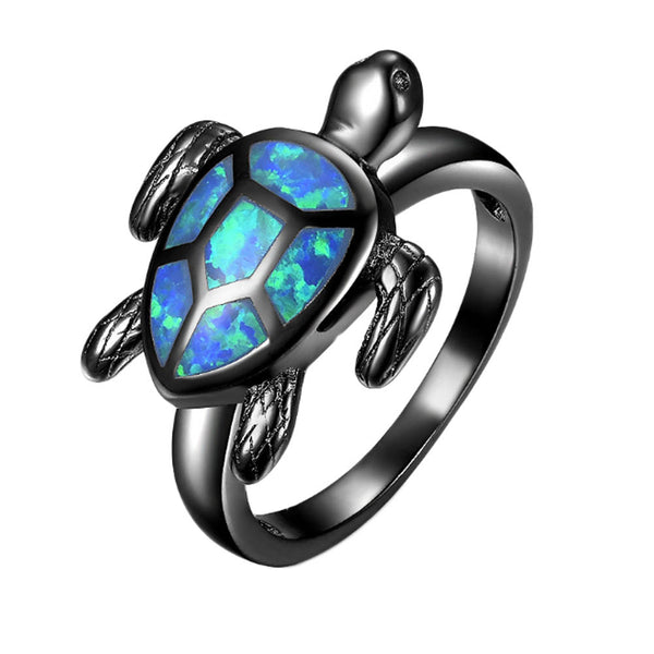 Shelly Fire Opal Ring