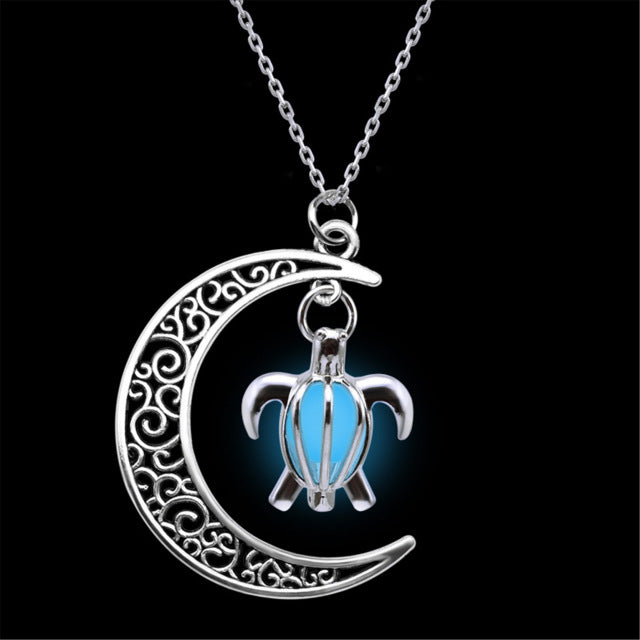Shelly & Moon - Glow in the Dark Pendant