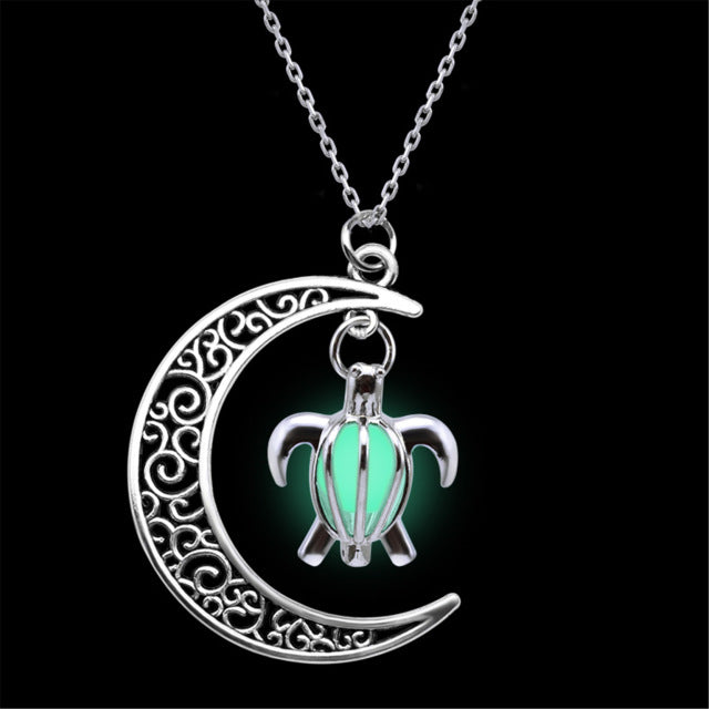 Shelly & Moon - Glow in the Dark Pendant